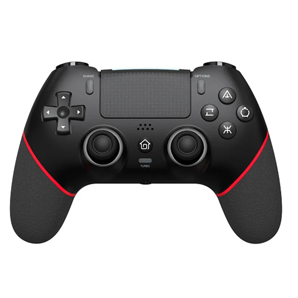 Wireless Gaming Controller 6 Axis Gyro Bluetooth Console Controller Macros Turbo Dual Vibration Hall Effect Joystick for PS4