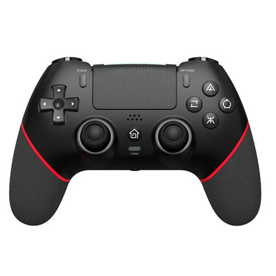 Wireless Gaming Controller 6 Axis Gyro Bluetooth Console Controller Macros Turbo Dual Vibration Hall Effect Joystick for PS4