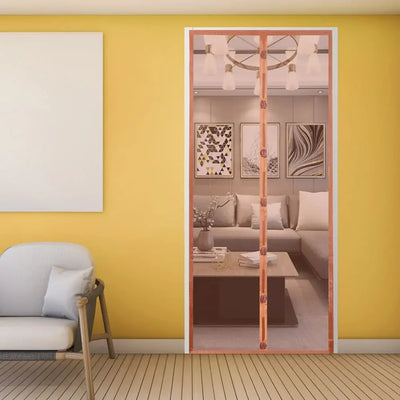 Magnetic Screen Door Curtain Summer Anti-Mosquito Net Fly Insect Partition Automatic Closing Easy Installation Doors Screen Mesh