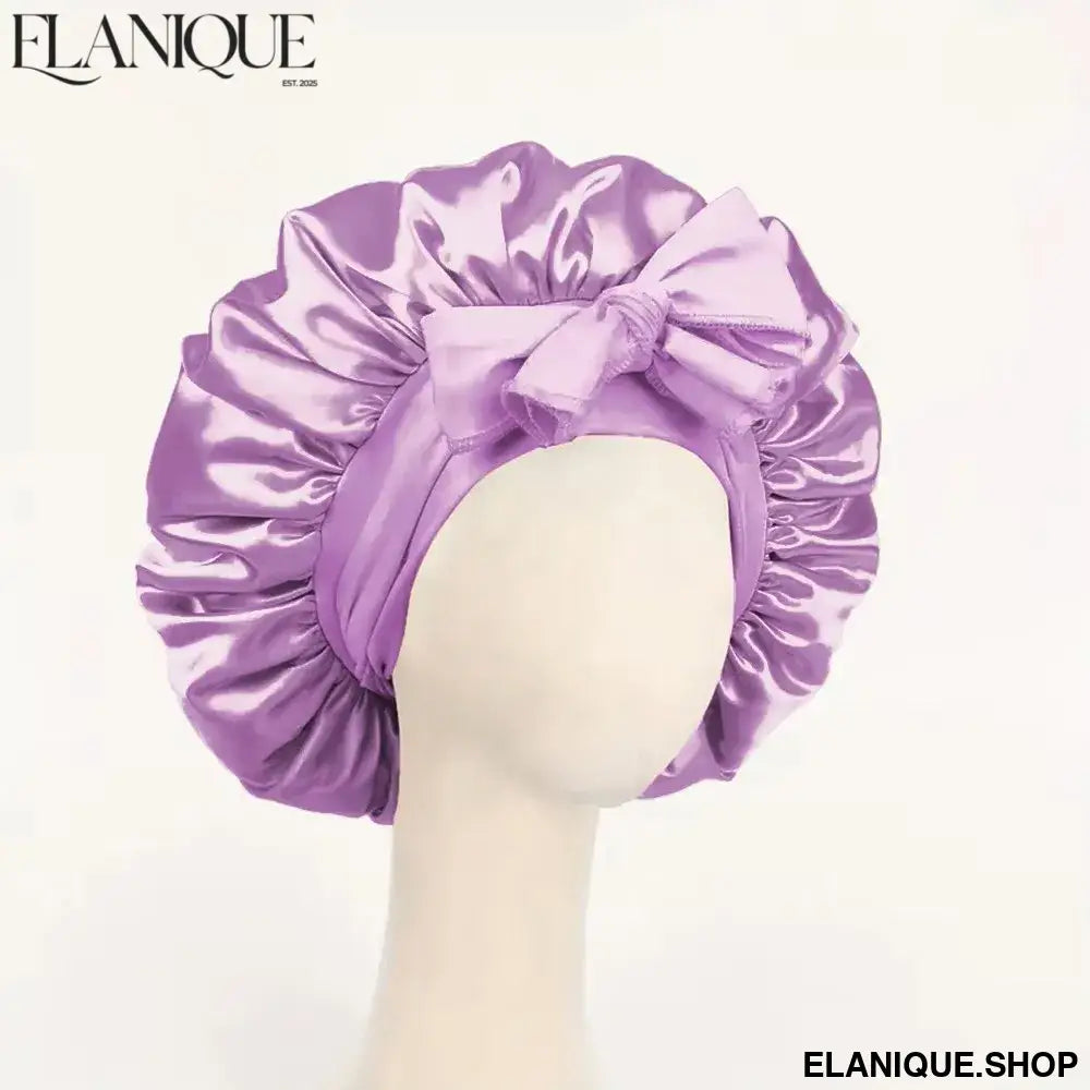 Adjustable Satin Bonnet with Tie Band – Overnight Hair Protection, 9 Colours