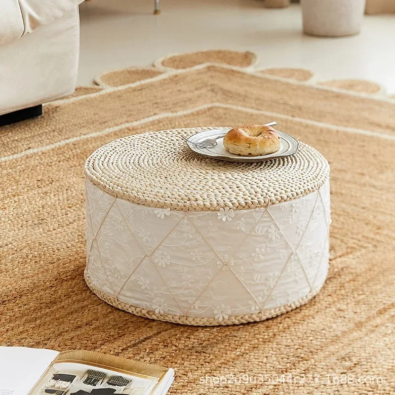 Cushion Not Collapse Home Floor Round Stool Thickened Lumbar Support Seat Cushion Straw Cushion New Arrival Bestseller Gift