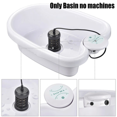 Foot BathTub Only Detox Ion Foot Spa Bath Basin Foot Soaking Buckets Sauna Foot spa Bathtub Vibration Massage Care Arrays Aqua