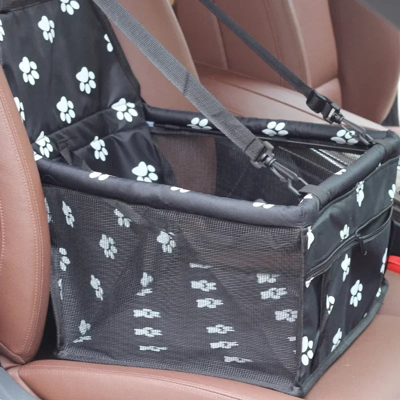 Pet Dog Car Carrier Seat Bag Waterproof Basket Folding Hammock Pet Carriers Bag For Small Cat Dogs Safety Travelling Mesh