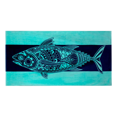 Beach Towels Tropical Animals Blue Unique Design Multiple Sizes Cotton Bath Towels Suitable for Kids and Adults