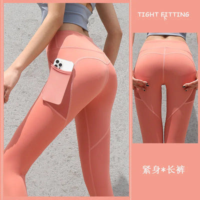 Women Leggings With Pockets Control Running