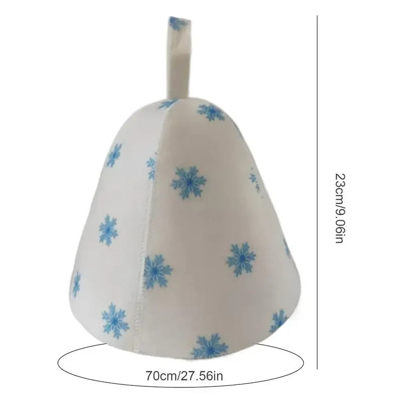 sauna Anti Heat Sauna Hat Thicken Wool Felt Shower Cap Women Men Steam Bath Shower Hair Turban Quickly Towel Drying Towel Hats