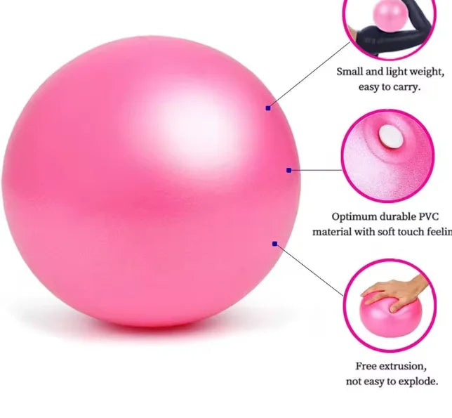 25cm Yoga Ball Exercise Gymnastic Fitness Pilates Ball Balance Exercise Gym Fitness Yoga Ball Indoor Training Yoga Ball Core