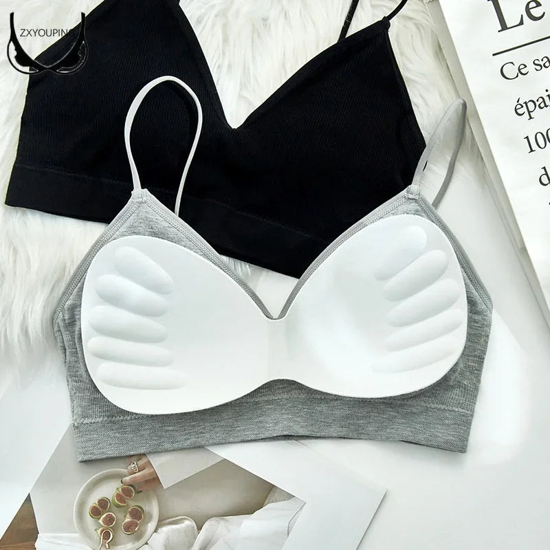 Women Bralette Wireless U-shaped Beautifying Bra