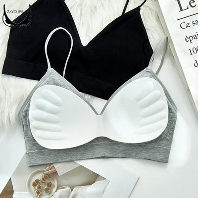 Women Bralette Wireless U-shaped Beautifying Bra
