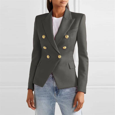 Spring and Autumn New Blazers for Women Clothing Autumn and Winter Solid Color Fashion Casual Suit Slim Blazers Women