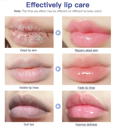 2pcs/Lot Moisturizing Lip Repair Gel Instant Relief For Dry Lips Liquid Lip Balm Paraben Free Lip Care Product Reduce Lips Line
