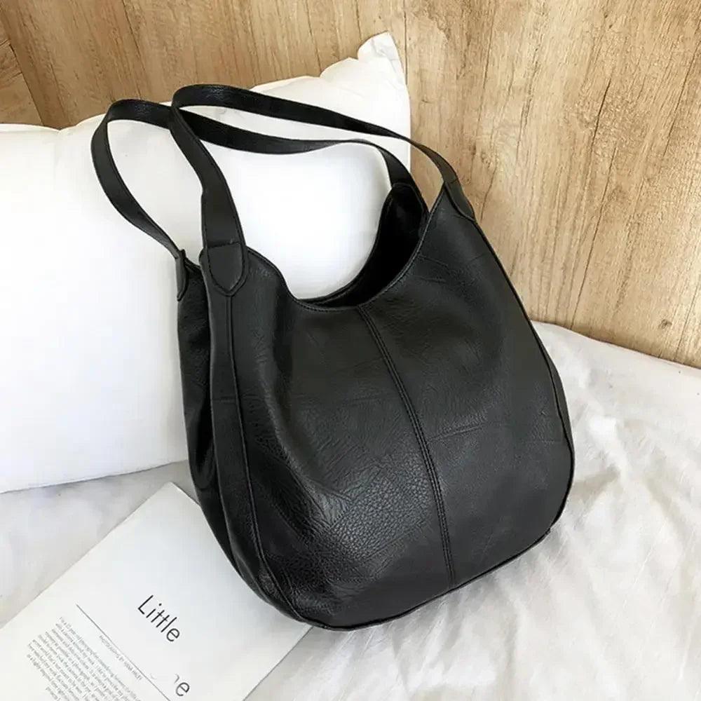 Women’s handbags vintage luxury leather shoulder bag designers large modern fashion brand female