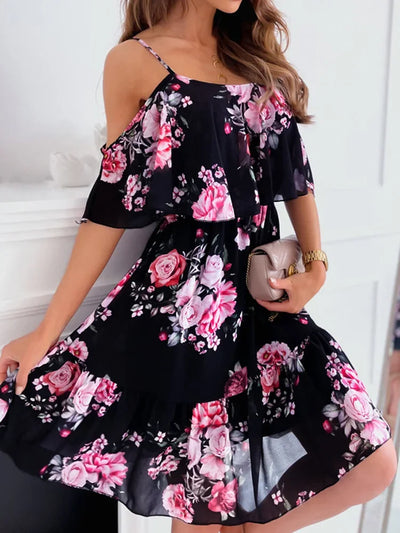 Slip Maternity Dress Women Summer Floral Thin Chiffon knee-Length es Pregnancy Female Belly Pregnant Beach