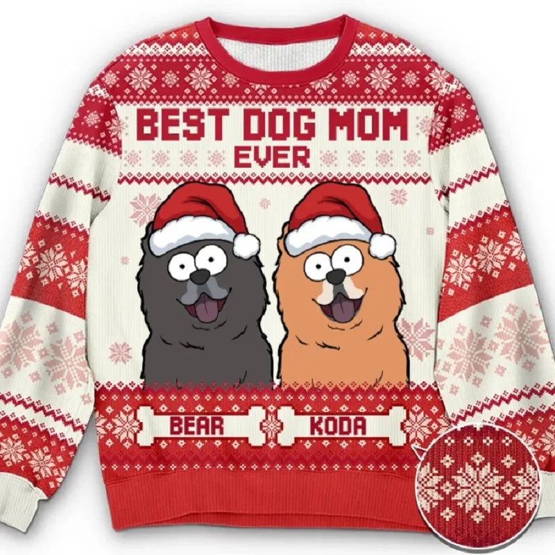 Ugly Christmas Sweaters Autumn And Winter 3D Funny Printed Holiday Party Xmas Sweatshirt for Party Birthday Xmas Sweatshirt 2024