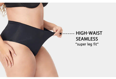 Menstrual Panties Women High Waist Seamless Menstrual Briefs Leak Proof Period Panties Heavy Flow Absorbent Period Underwear