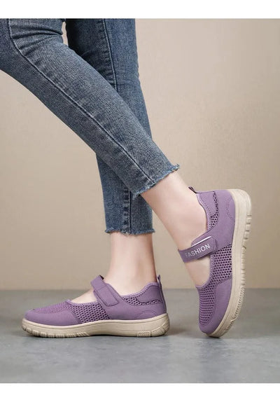 Women's Plus Size Wide Width Sandals Soft Sole Comfortable Mom Shoes Breathable Fabric Spring No Slip Chubby Feet Casual Walking