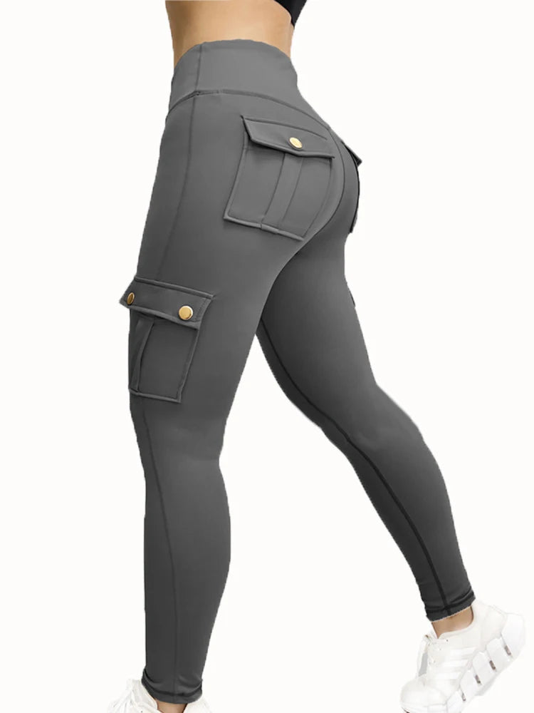 Pockets Gym Leggings Women High Waist