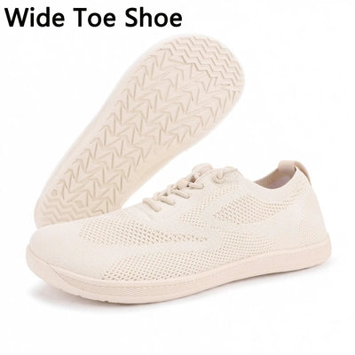 Wide Toe Barefoot Shoes Mens Womens Minimalist Walking Sneakers Shoes | Zero Drop Sole | Breathable Mesh Cross Training Shoes