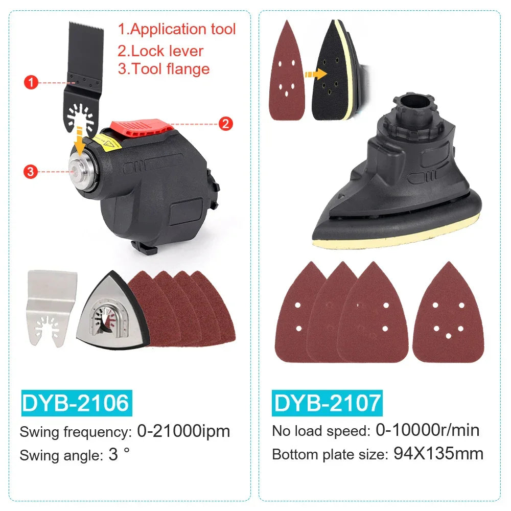 Brushless Electric Treasure Multitool Tools Screwdriver Electric Drill Polisher Reciprocating Saw Polisher Power Accessories