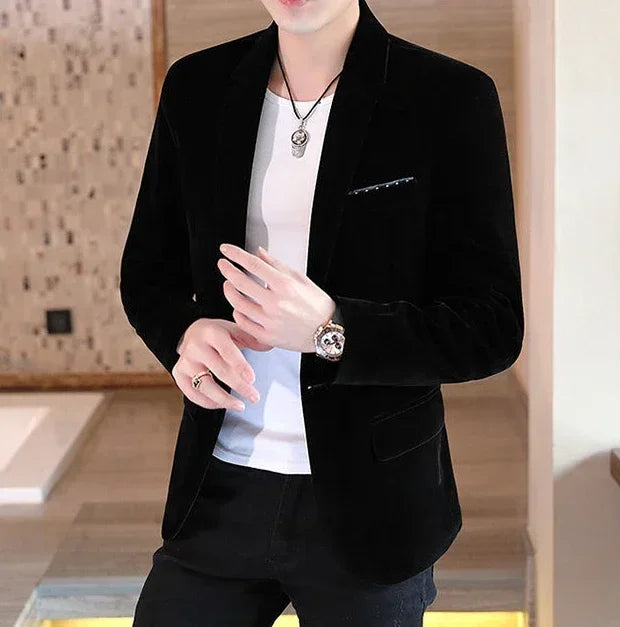 Male Blazer Slim Fit Men's Suit Jackets Single Breasted Thin Party Coat Casual Fashion 2024 Luxury Designer Fashionable Summer