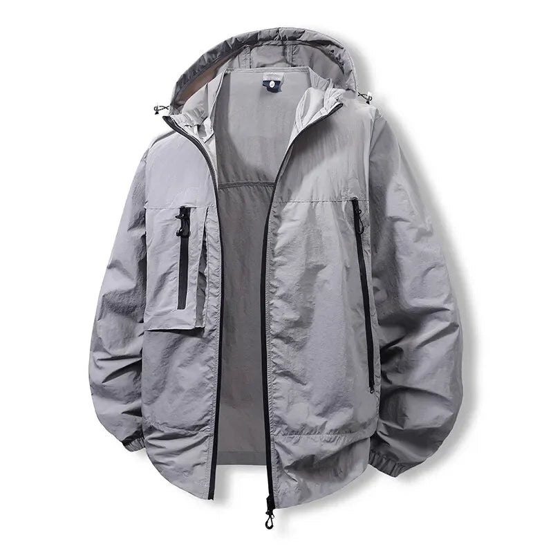 Summer Hooded Jacket Men Women Sun Protection Clothing Fishing Hunting Clothes Quick Dry Skin Windbreaker