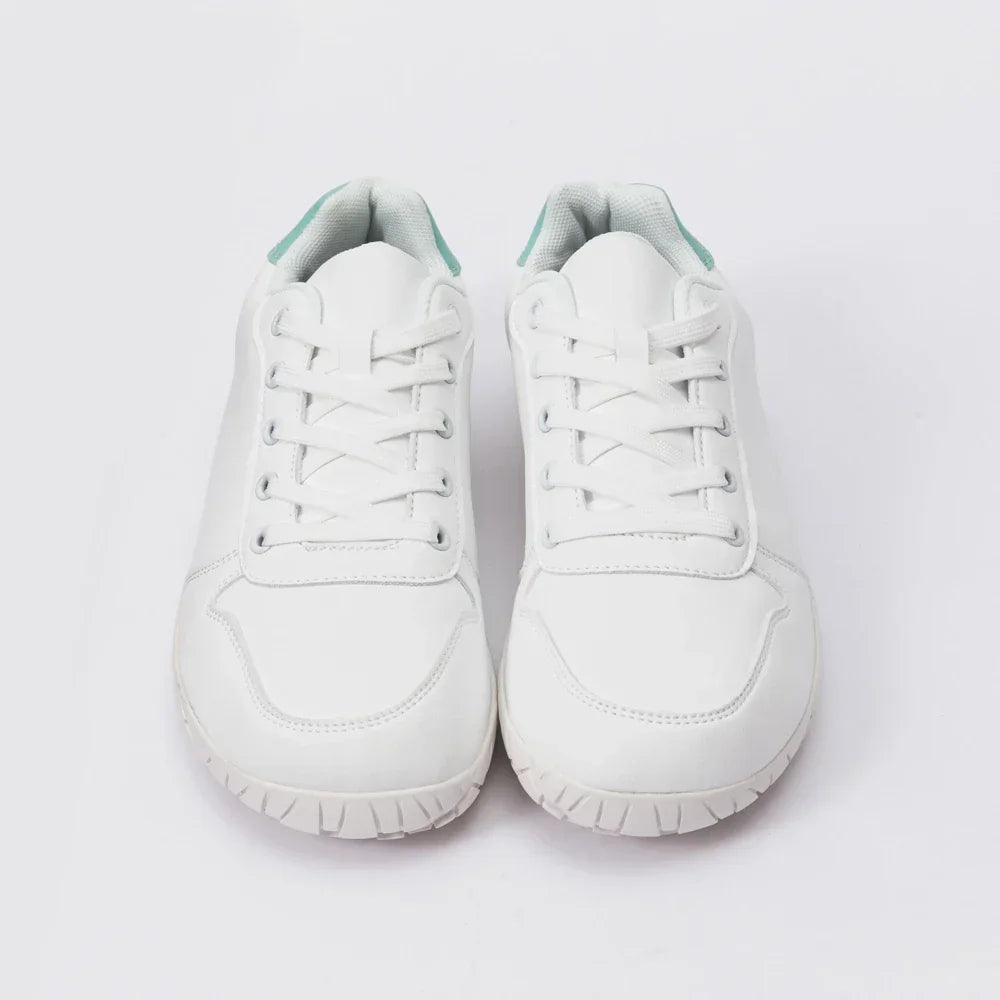 ZZFABER Leather Barefoot Shoes Soft Minimalist Sneakers for Women Men Casual Shoes Unisex Sneakers
