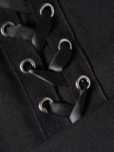 Women's Coats Punk Gothic Hooded Coat Plain Black Tops Trench