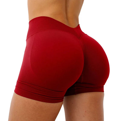 Women's Seamless Yoga Shorts Scrunch Butt