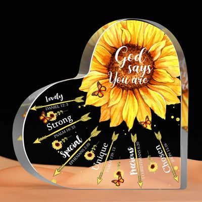 Religious Gifts for Women Christian, Inspirational Gifts with Bible Verse Plaque, Sunflower Christian Home Desk Decor Ornaments