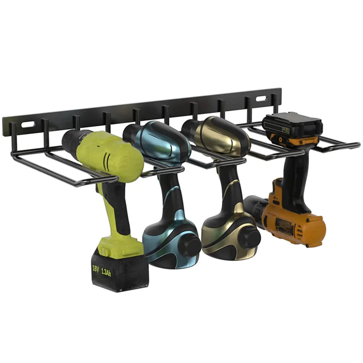 Hand Power Tool Organizer Rack Wall Mounted Floating Tool Shelf Electric Drill Holder Heavy Duty For Workshop Garage Accessories