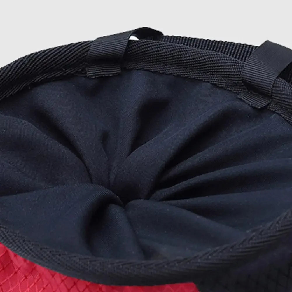 Bouldering Chalk Bag Storage Pockets Rock Climbing Chalk Bag with Chalk Brush Magnesium Powder Bag for Climbing Weightlifting