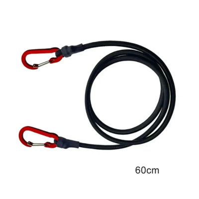 1PC Elastic Tie Rope Mountaineering Buckle Hook Canoe Bike Luggage Packaging Rope Camping Accessories