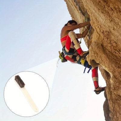 2pcs High-Index Plastic Rock Climbing Brush, Chalk Cleaning Tool for Indoor & Outdoor Holds, Easy Use for Climbing & Bouldering