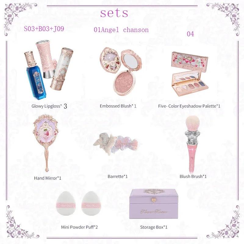 Women’s professional makeup kit – full eyeshadow blush lip set