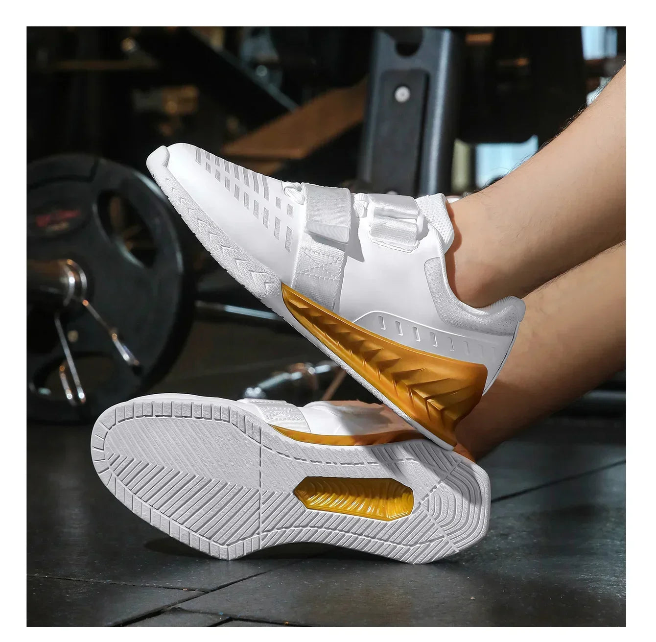 Athlete Athletic Shoes Indoor Comprehensive Training Shoes Weightlifting Shoes Stretch Hard Pull Deep Squat Shoes Breathable Men