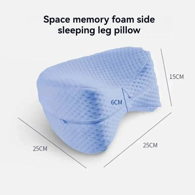Ergonomic Heart-Shaped Leg Pillow - Soft Slow-Rebound Memory Cotton for Side Sleeping, Spine Alignment & Pressure Relief