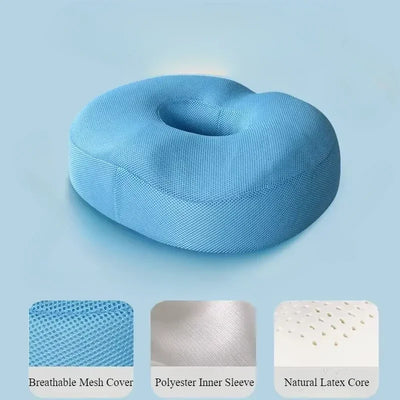 Latex Hemorrhoid Seat Cushion Thickened Office Beautiful Buttocks Pregnant Women Buttocks Pad Hollow Tailbone Protect Cushions