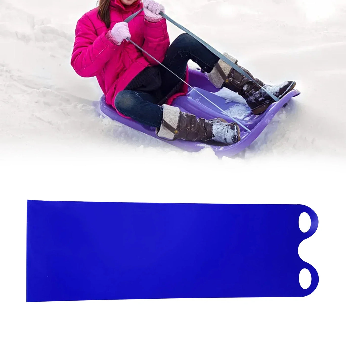Portable Foldable Snowboards with Handles Pad Winter Snow Sled Skiing Board for Children Adult Sledge Snow Ski Snowboard Gift