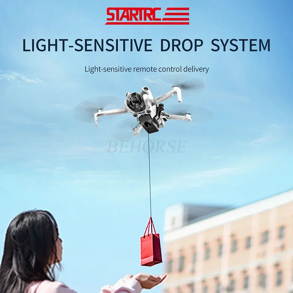 Drone Outdoor Remote Airdrop For DJI Air 3S Transport Delivery Device Dispenser For DJI Mini 4 Pro/Air 3 Thrower Accessories