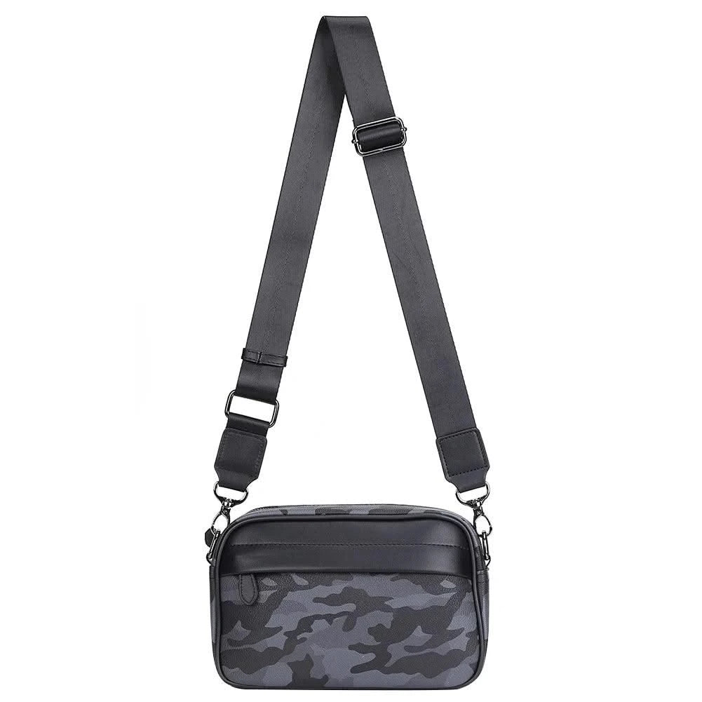 Messenger Sling Bags For Men and Women Square Bag Trendy Diagonal Chest Bag