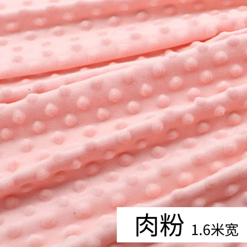 3D Velvet Fabric Short Fleece Autumn and Winter Warm Comfort Blanket Bedding Baby Handmade DIY by Half Meter