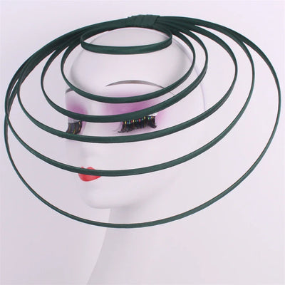 Royal Ascot Luxury Fascinator Hat Women Wedding Headpiece Mesh Hat Formal Event Pillbox Fascinator Hats Ladies Mariage Millinery