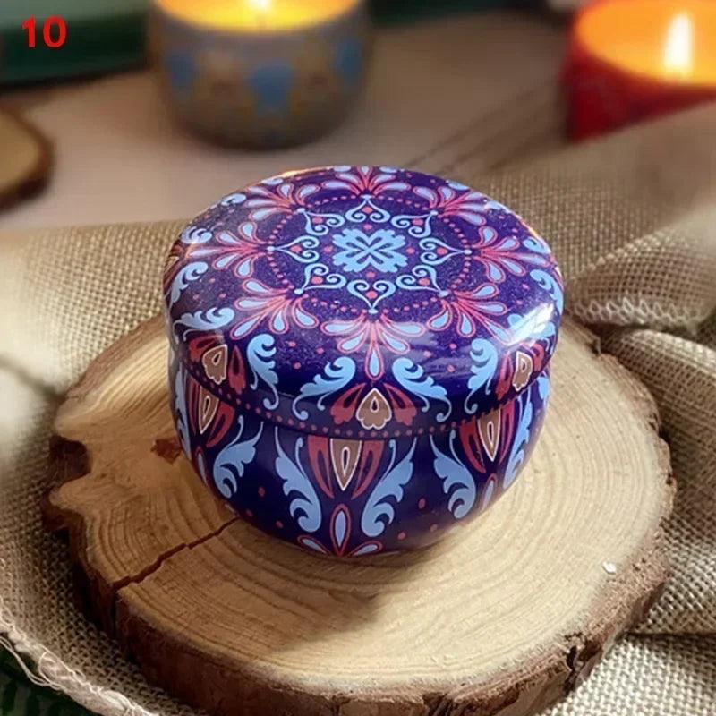 Scented candles jar vintage flower candle jars soy wax fragrance wedding birthday gift home decoration 20 kinds scents
