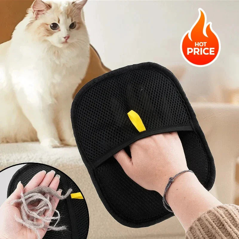 Pet Grooming Gloves Static Dedusting Brush Pet Hair Remover Brush Removing Dog Cat Hair From Sofa Carpet Clothes Tool Supplies