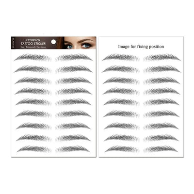 Temporary Tattoos Women Men Water Transfers Decals Simulation Eye Brow Eyebrow Stickers 6D Eyebrow Tattoos Stickers