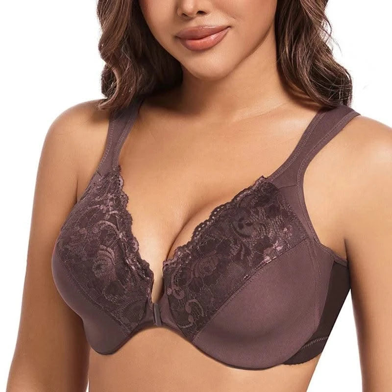 Front Closure Minimizer Bra for Women