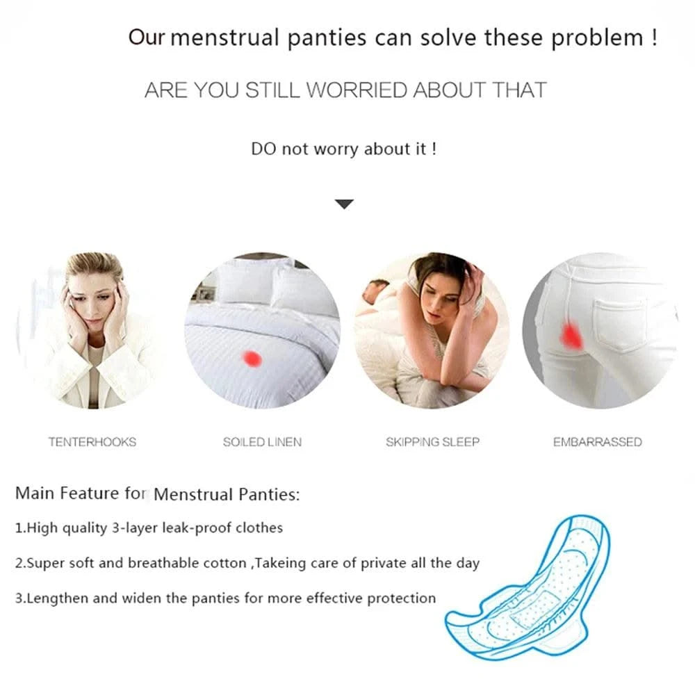 Leak Proof Menstrual Panties Women