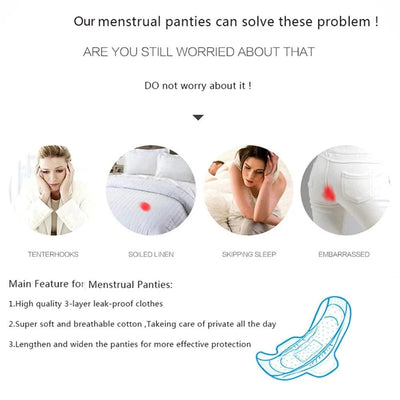 Leak Proof Menstrual Panties Women