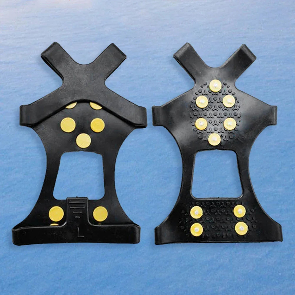 10 Teeth Climbing Crampons Anti-Slip Mountaineering Cleats Unisex Bundled Crampons Walking Hiking Accessories