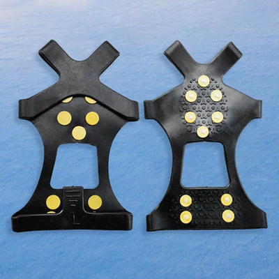 10 Teeth Climbing Crampons Anti-Slip Mountaineering Cleats Unisex Bundled Crampons Walking Hiking Accessories